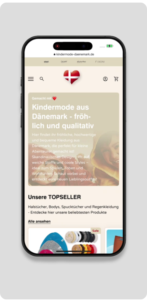 Mobile Vorschau von Kindermode-Dänemark Onlineshop